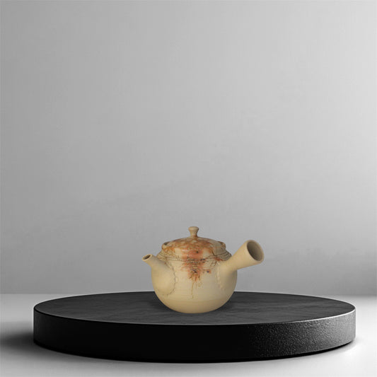 ceramicist Hakuzan Kyusu with Mogake decoration