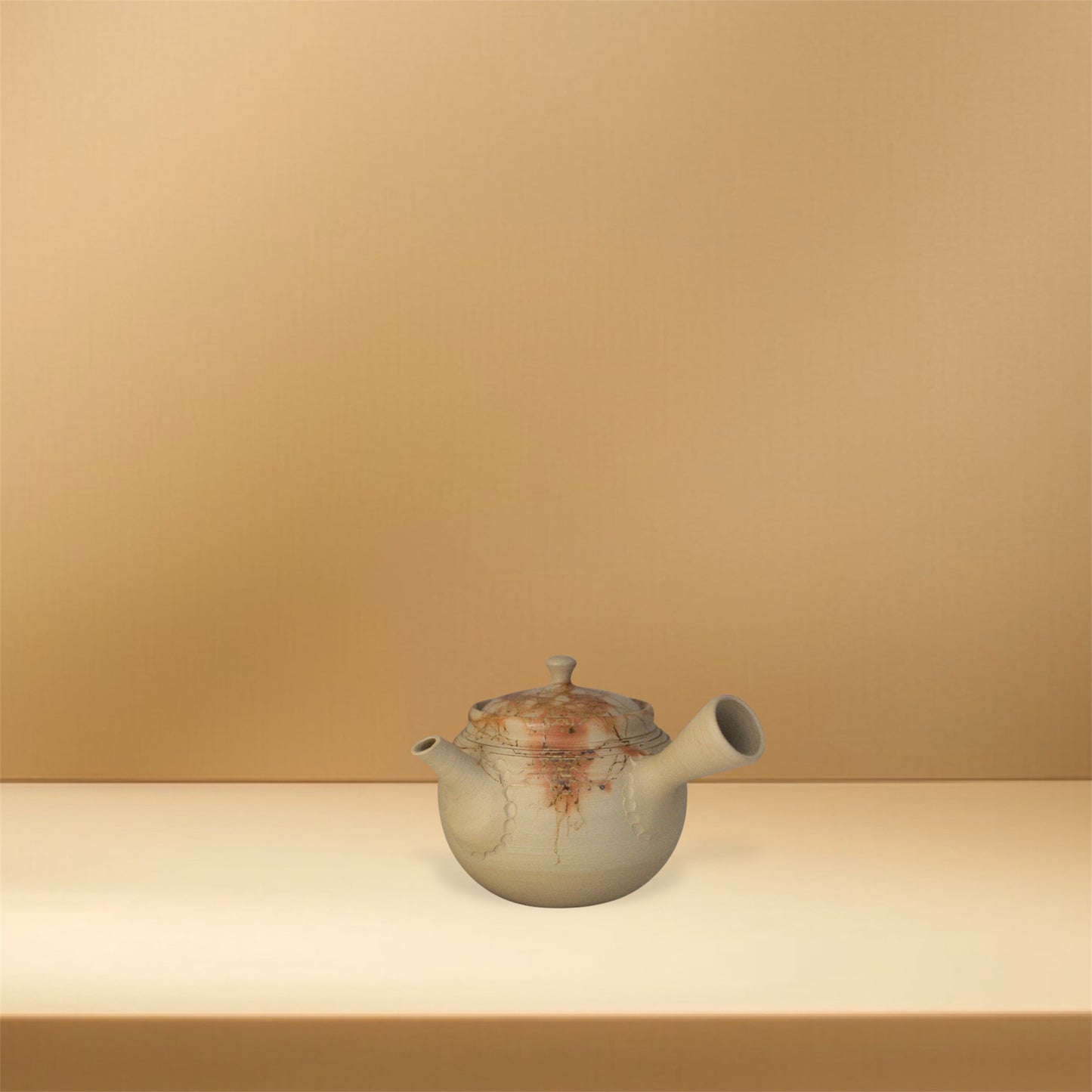 ceramicist Hakuzan Kyusu with Mogake decoration