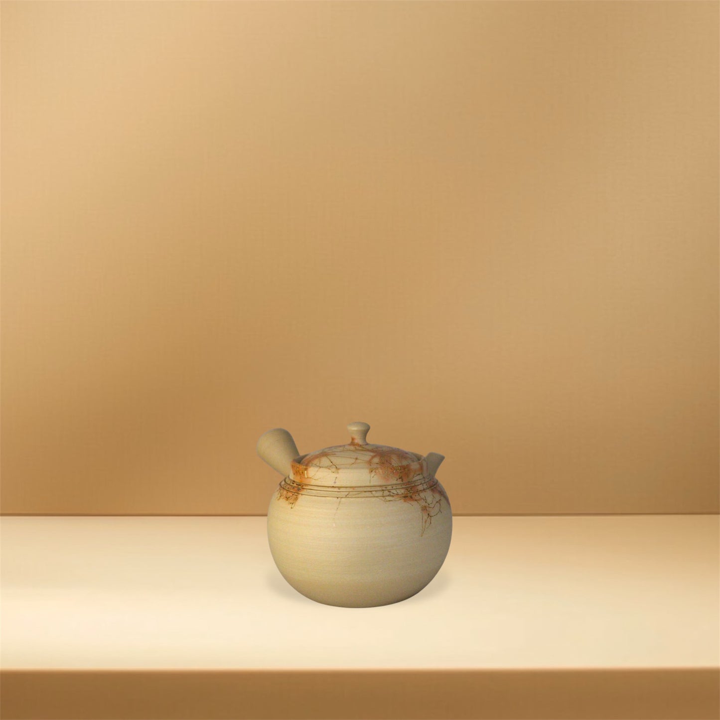ceramicist Hakuzan Kyusu with Mogake decoration