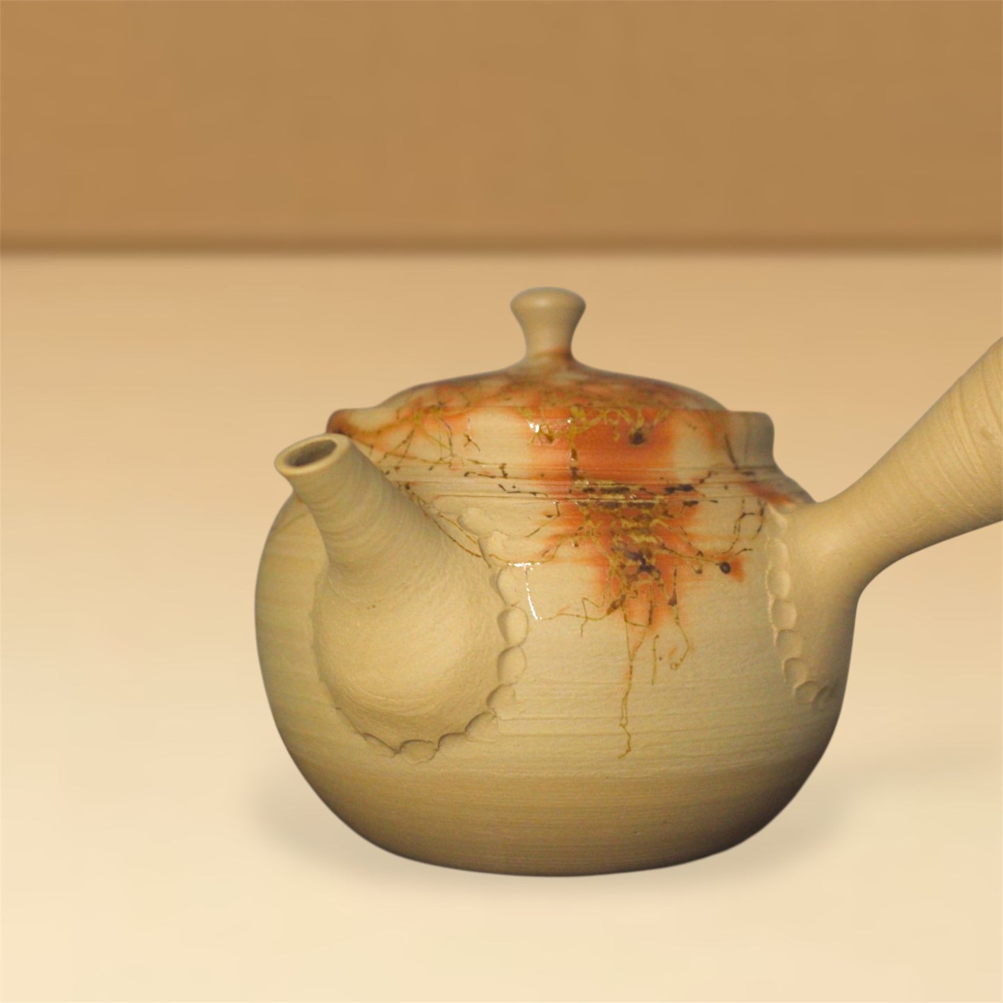 ceramicist Hakuzan Kyusu with Mogake decoration
