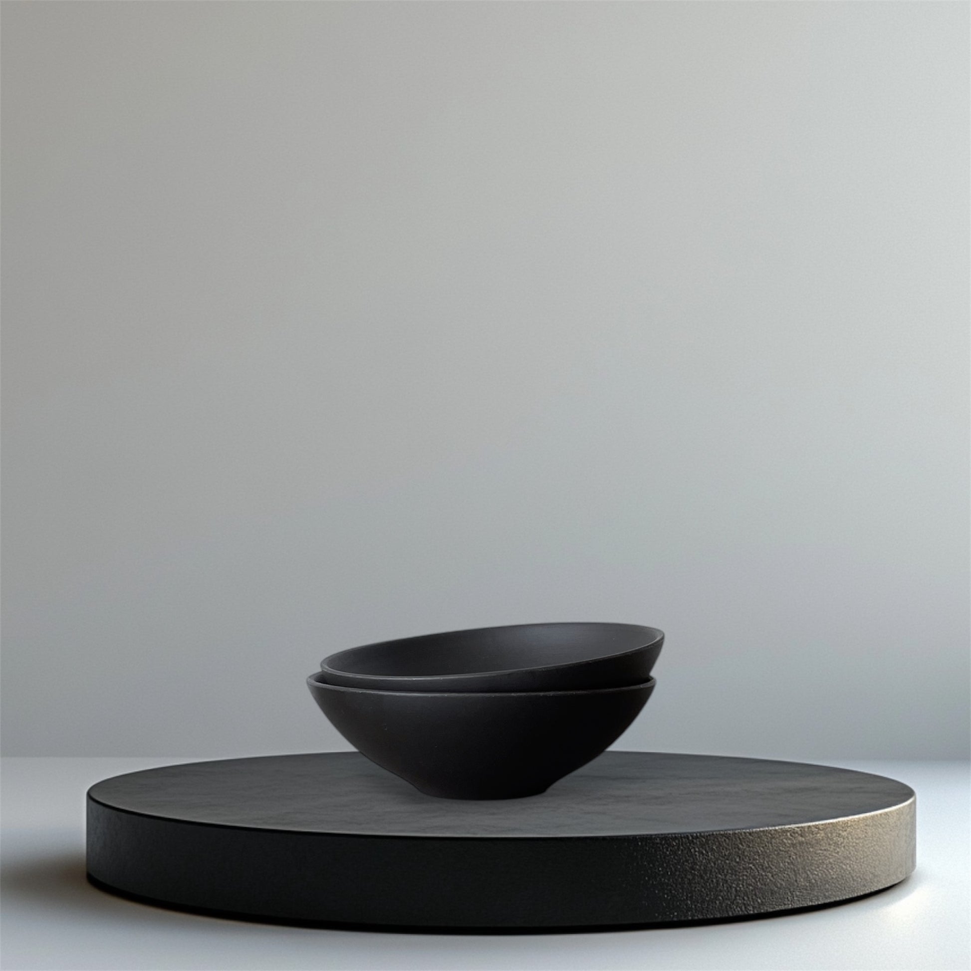 Set of two yunomi tea cups from the TOKI series, made with unglazed Tokoname-yaki pottery and traditional yakishime firing.