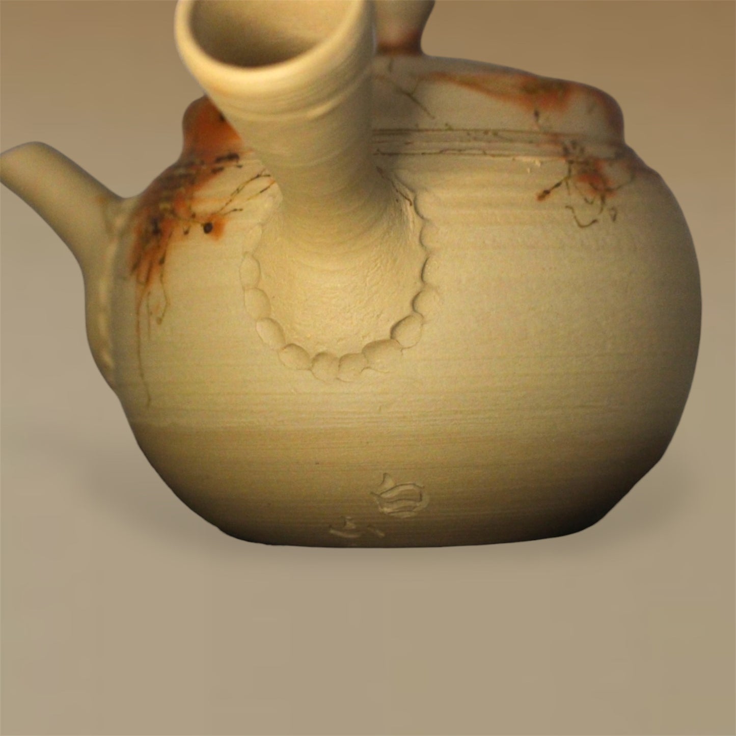ceramicist Hakuzan Kyusu with Mogake decoration